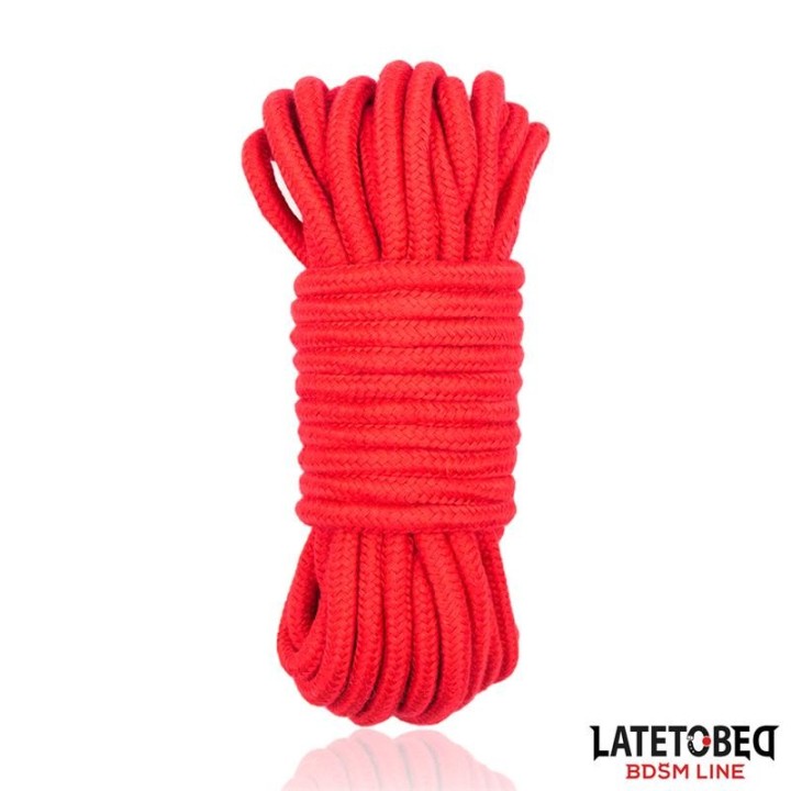 Bondage-Baumwollseil 5 M Rot von Latetobed BDSM Line | Fesselliebe.de