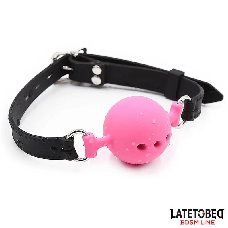 Atmungsaktiver Silikon-Ballknebel S – 4 cm von Latetobed BDSM Line | Fesselliebe.de