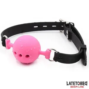 Atmungsaktiver Silikon-Ballknebel S – 4 cm von Latetobed BDSM Line