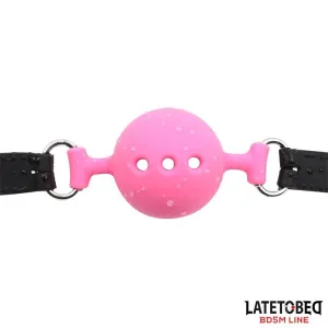 Atmungsaktiver Silikon-Ballknebel S – 4 cm von Latetobed BDSM Line