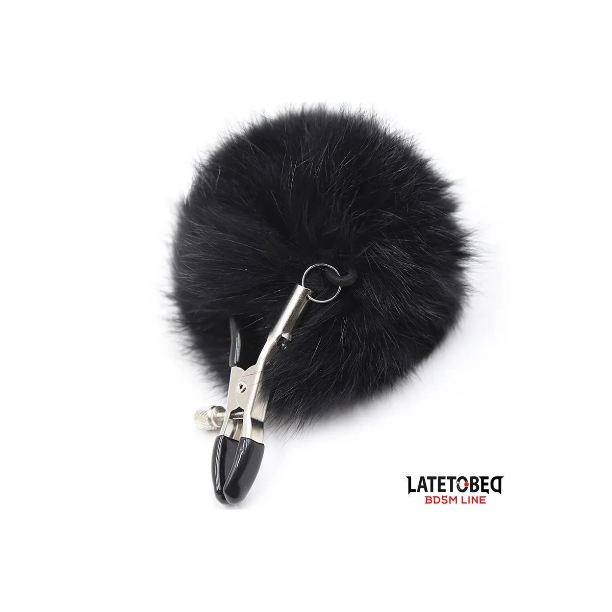 Nippelklemmen mit Schwarzem Fell von Latetobed BDSM Line | Fesselliebe.de