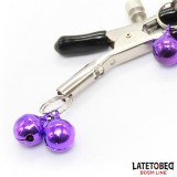 Nippelklemmen mit Glocke von Latetobed BDSM Line | Fesselliebe.de