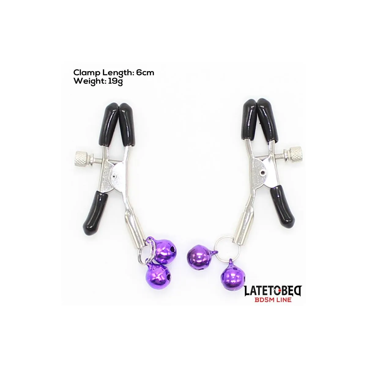 Nippelklemmen mit Glocke von Latetobed BDSM Line | Fesselliebe.de