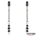 Nippelklemmen mit Glasperlen von Latetobed BDSM Line