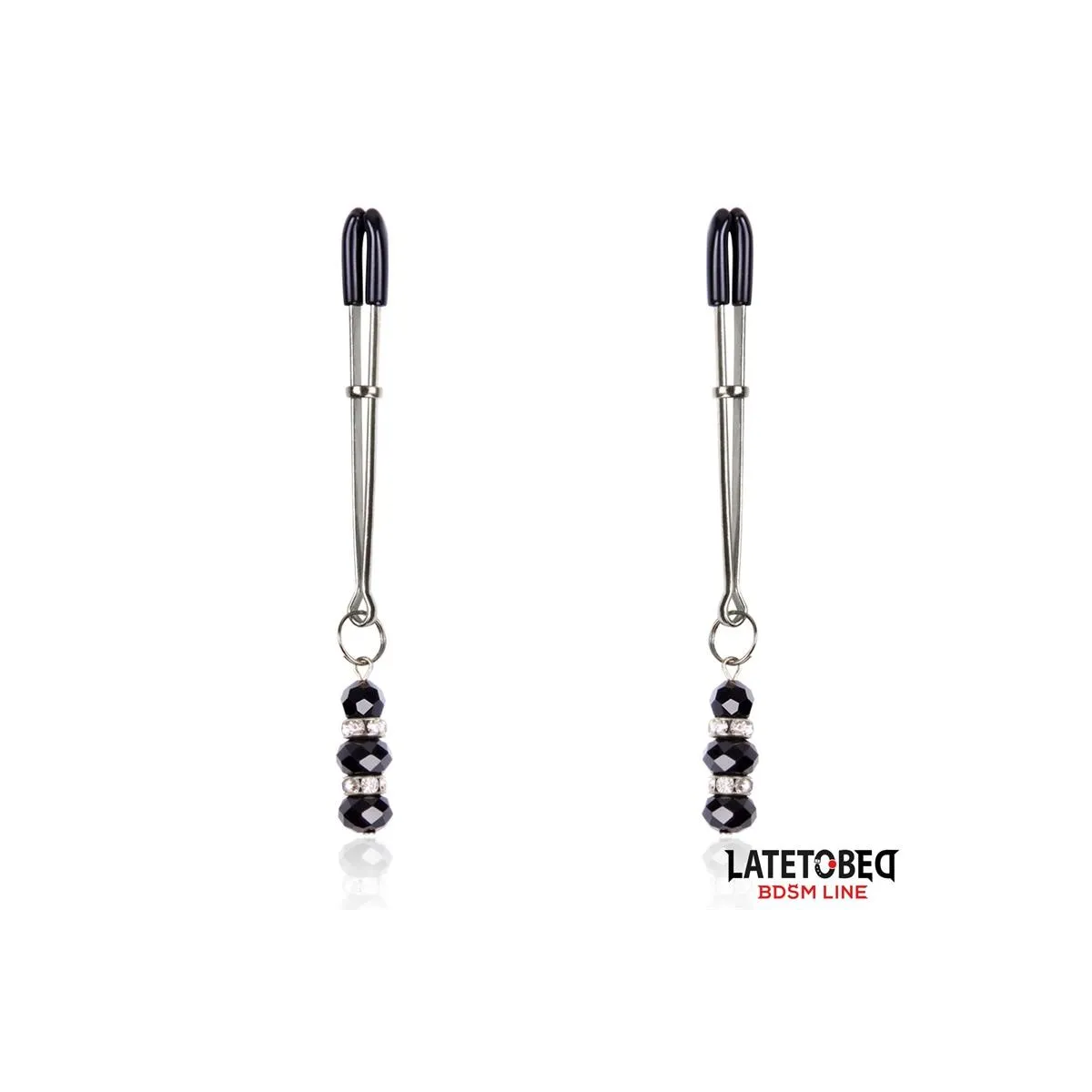 Nippelklemmen mit Glasperlen von Latetobed BDSM Line | Fesselliebe.de