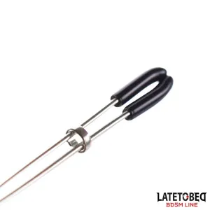 Nippelklemmen mit Glasperlen von Latetobed BDSM Line