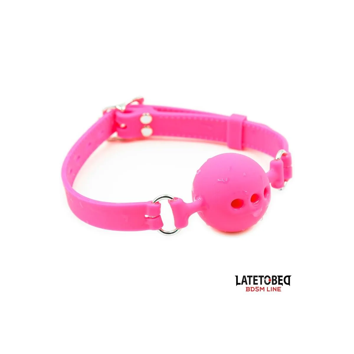 Atmungsaktiver Ballknebel aus Silikon S – 4 cm von Latetobed BDSM Line | Fesselliebe.de