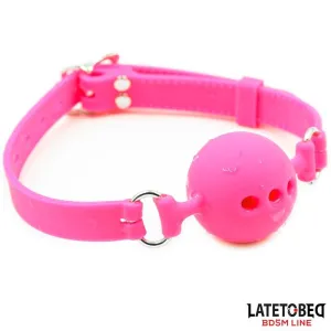 Atmungsaktiver Ballknebel aus Silikon S – 4 cm von Latetobed BDSM Line