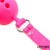 Atmungsaktiver Ballknebel aus Silikon S – 4 cm von Latetobed BDSM Line | Fesselliebe.de