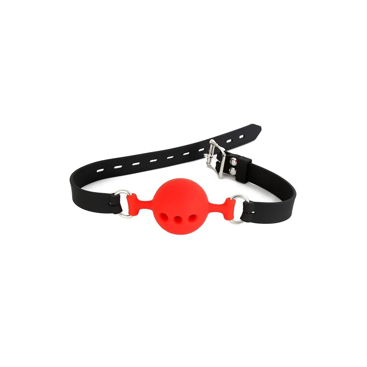 Atmungsaktiver Ballknebel aus Silikon S – 4 cm von Latetobed BDSM Line | Fesselliebe.de