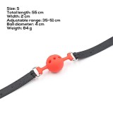Atmungsaktiver Ballknebel aus Silikon S – 4 cm von Latetobed BDSM Line | Fesselliebe.de