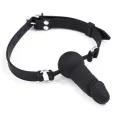 Verstellbarer Dildo-Ballknebel aus Silikon 36-52 cm von Latetobed BDSM Line