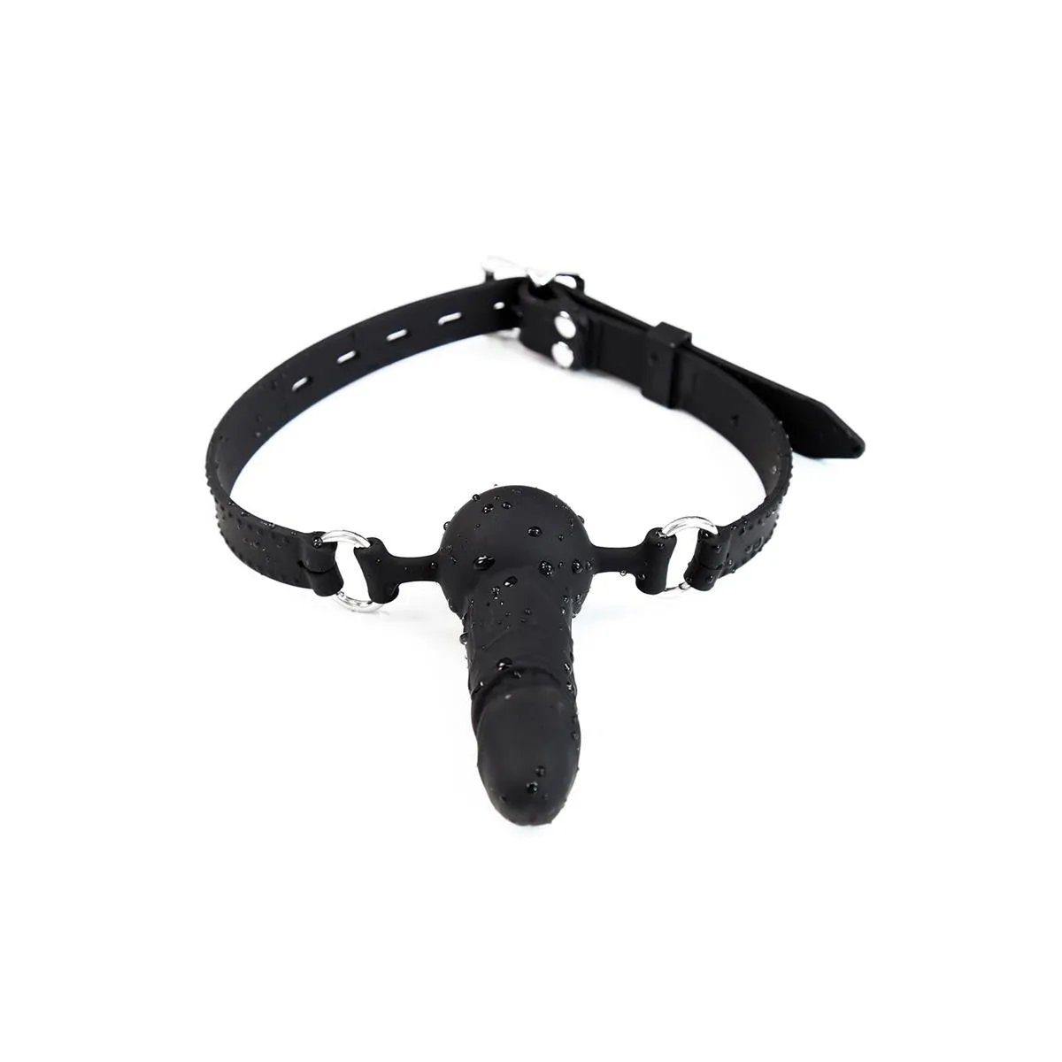 Verstellbarer Dildo-Ballknebel aus Silikon 36-52 cm von Latetobed BDSM Line | Fesselliebe.de