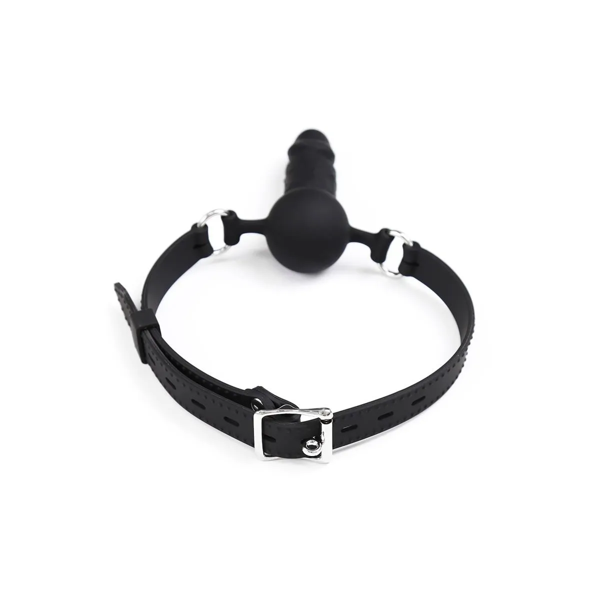 Verstellbarer Dildo-Ballknebel aus Silikon 36-52 cm von Latetobed BDSM Line | Fesselliebe.de