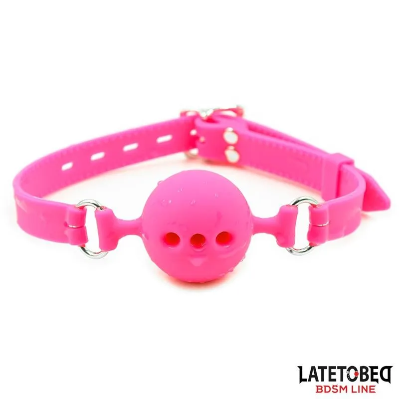 Atmungsaktiver Ballknebel aus Silikon M – 4,5 cm von Latetobed BDSM Line | Fesselliebe.de