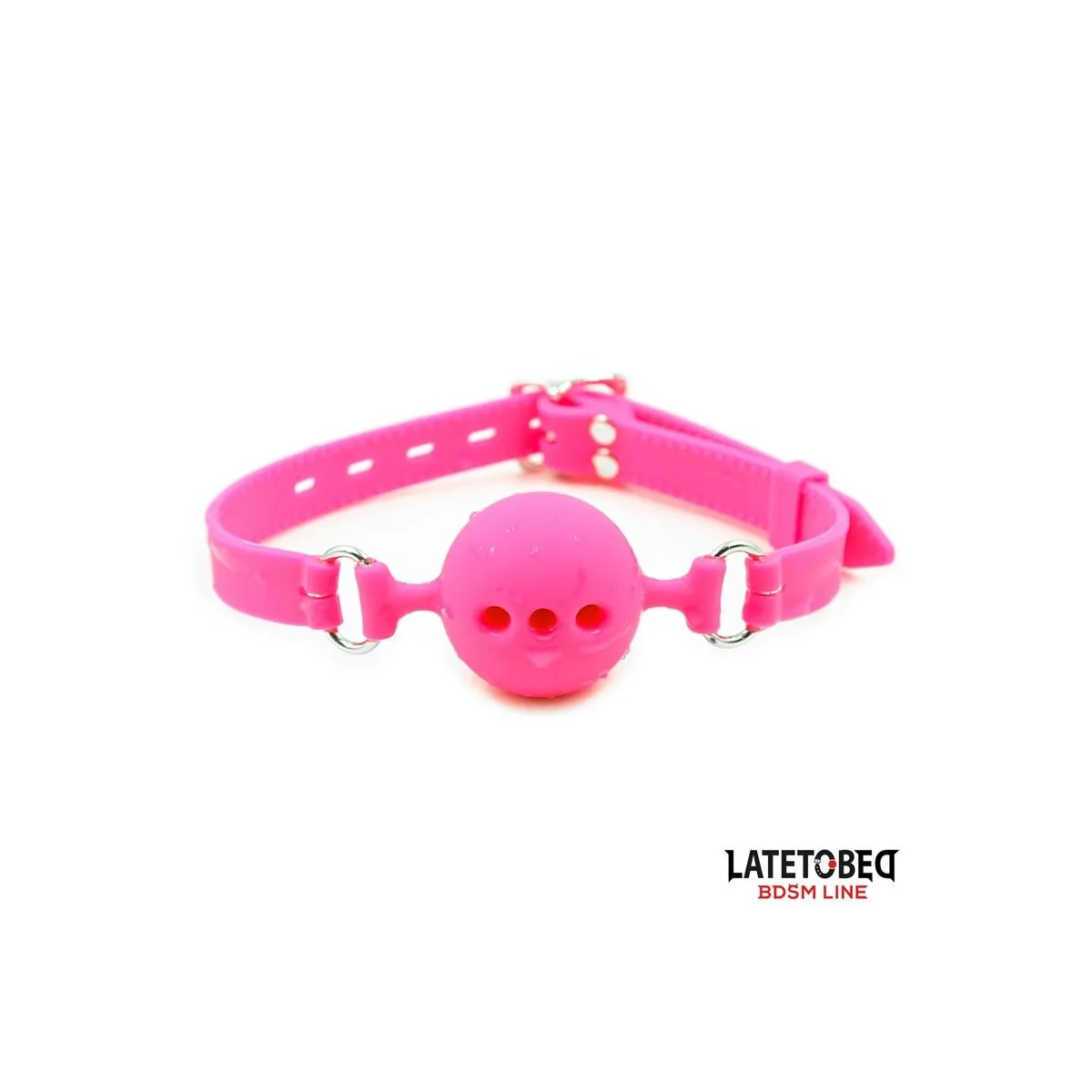 Atmungsaktiver Ballknebel aus Silikon M – 4,5 cm von Latetobed BDSM Line | Fesselliebe.de