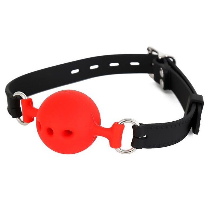 Silikon-Atmungsaktiver Ballknebel M – 4,5 cm von Latetobed BDSM Line | Fesselliebe.de