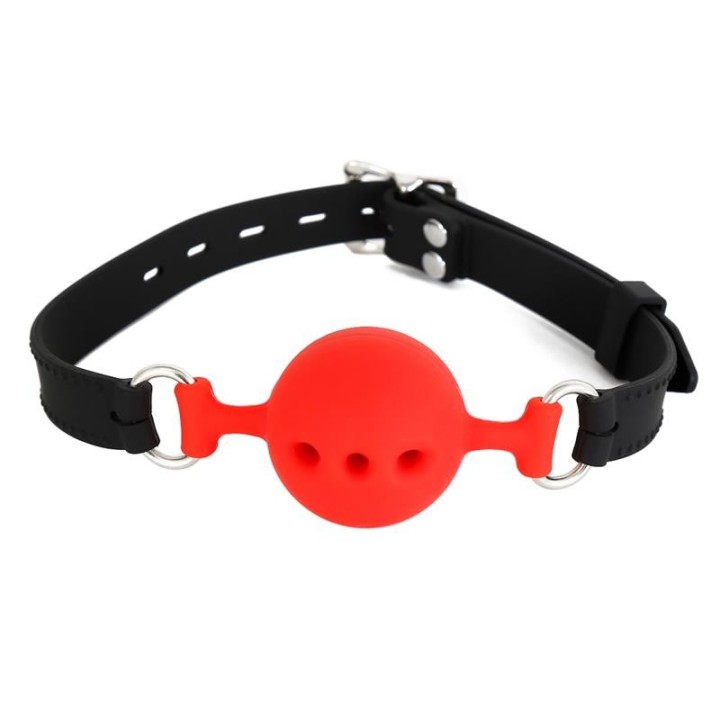 Silikon-Atmungsaktiver Ballknebel M – 4,5 cm von Latetobed BDSM Line | Fesselliebe.de