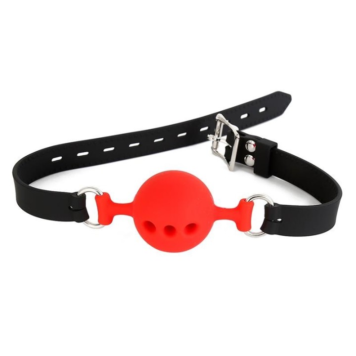 Silikon-Atmungsaktiver Ballknebel M – 4,5 cm von Latetobed BDSM Line | Fesselliebe.de