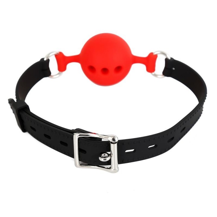 Silikon-Atmungsaktiver Ballknebel M – 4,5 cm von Latetobed BDSM Line | Fesselliebe.de