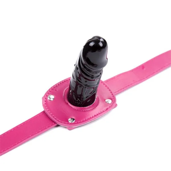 Dildo-Knebelball Verstellbar 46-58 cm – Dildo: 10 cm von Latetobed BDSM Line | Fesselliebe.de