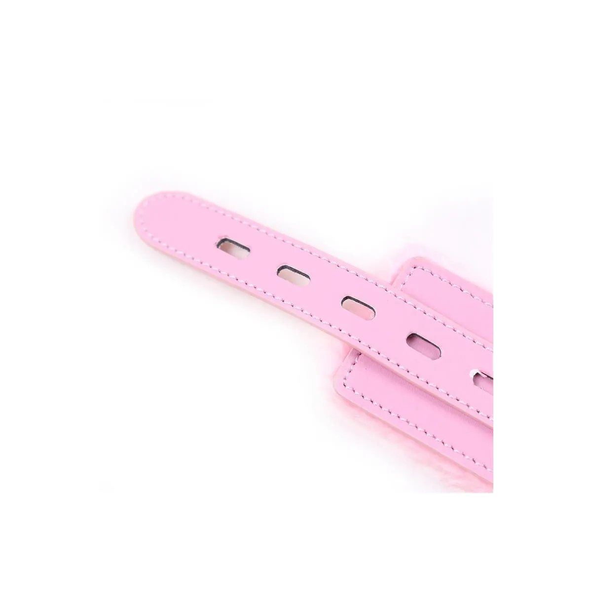 Halsband mit Leine Pastellrosa von Latetobed BDSM Line | Fesselliebe.de