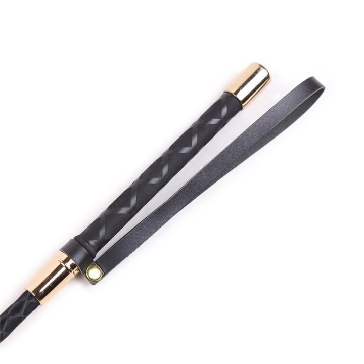 Klassische Metallgerte Schwarz und Gold von Latetobed BDSM Line | Fesselliebe.de