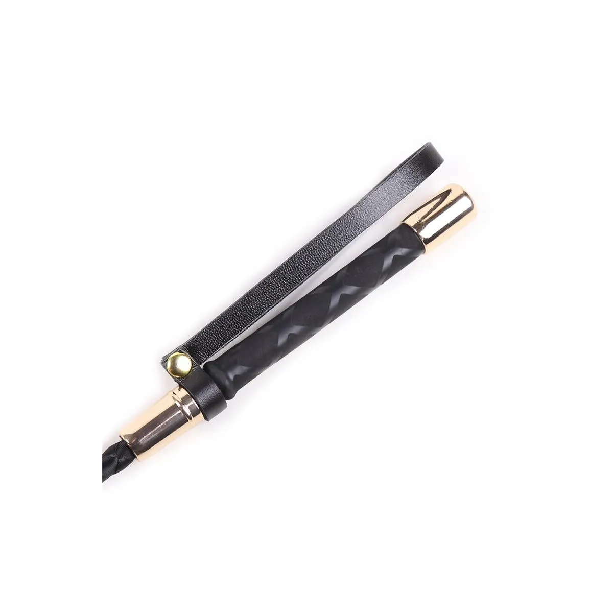 Klassische Gerte Schwarz und Gold 30 cm von Latetobed BDSM Line | Fesselliebe.de