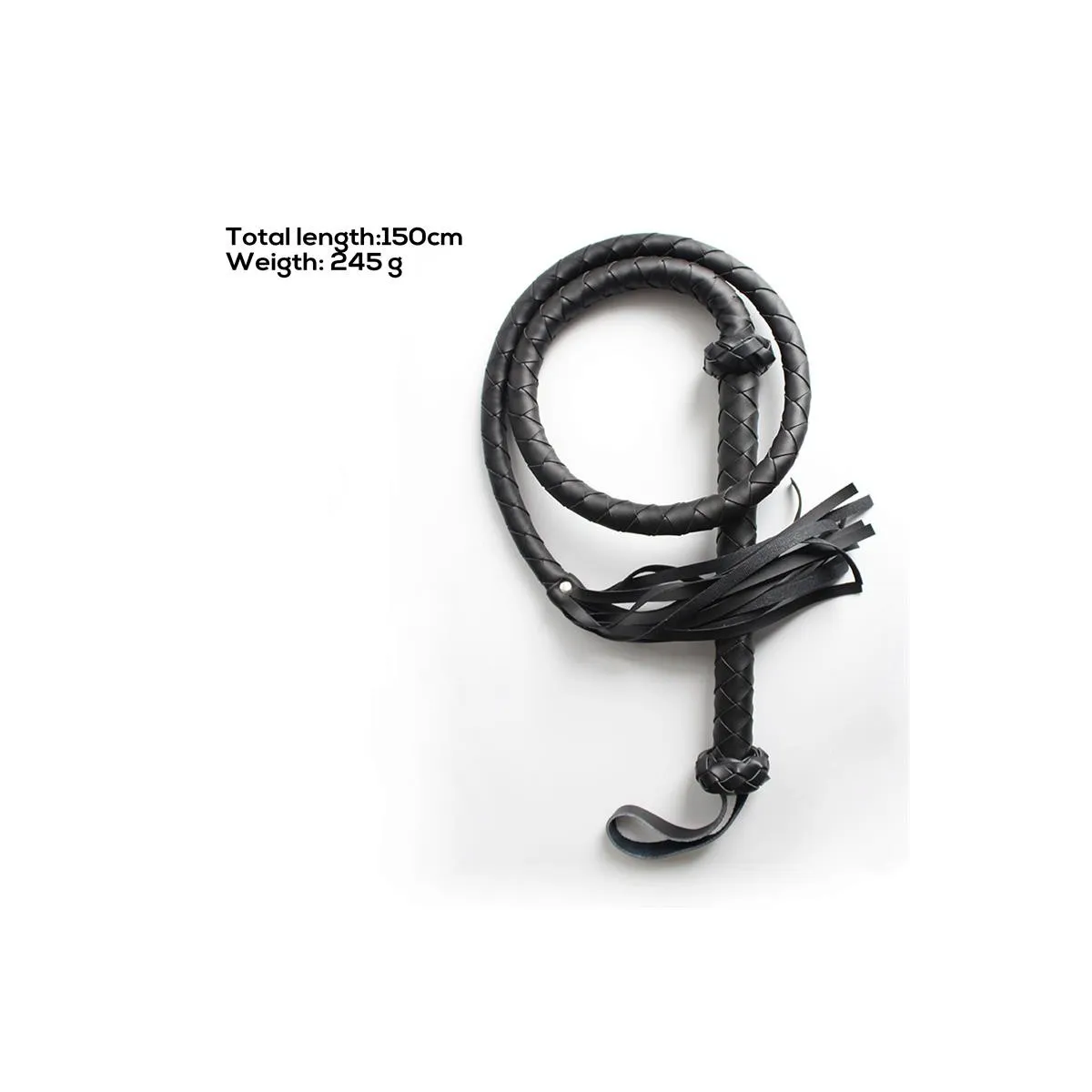 Doppelt Geflochtene Peitsche 150 cm von Latetobed BDSM Line | Fesselliebe.de