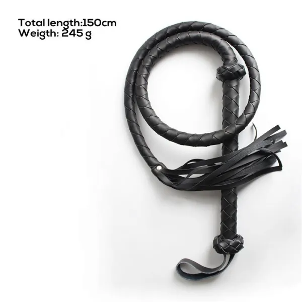 Doppelt Geflochtene Peitsche 150 cm von Latetobed BDSM Line | Fesselliebe.de