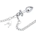 Metall-Handschellen mit Analplug von Latetobed BDSM Line