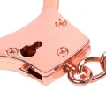 Roségoldene Handschellen mit Totenkopfschlüsseln von Latetobed BDSM Line