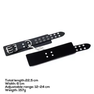 Verstellbare Handschellen mit Doppelter Schnalle von Latetobed BDSM Line