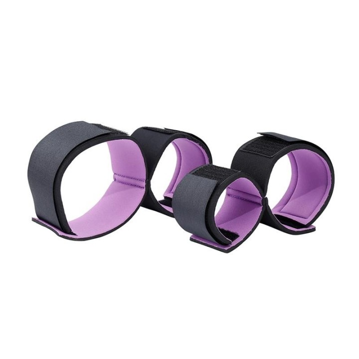 Fesselset mit Handschellen und Fussfesseln, Verstellbar von Latetobed BDSM Line | Fesselliebe.de