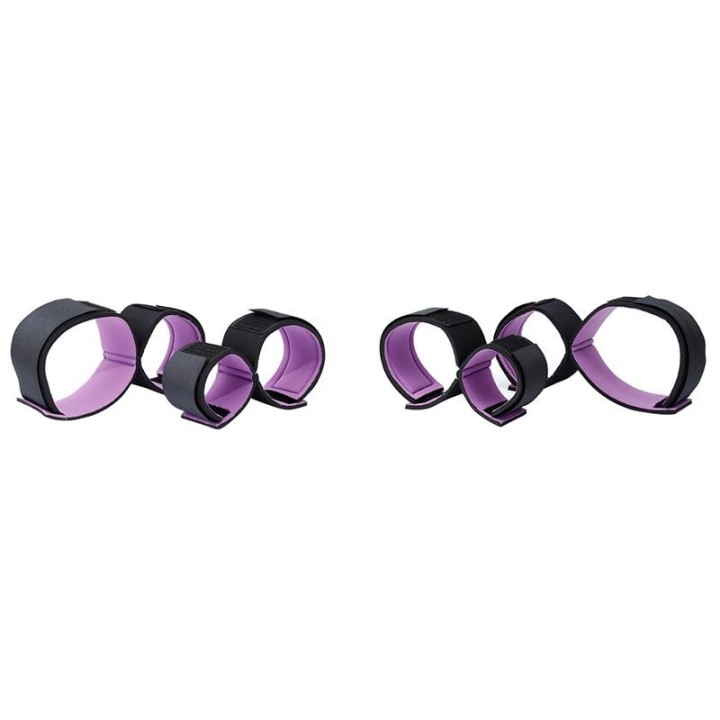 Fesselset mit Handschellen und Fussfesseln, Verstellbar von Latetobed BDSM Line | Fesselliebe.de