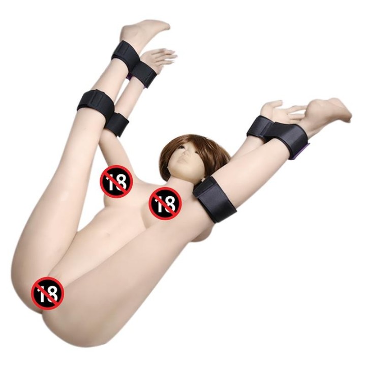 Fesselset mit Handschellen und Fussfesseln, Verstellbar von Latetobed BDSM Line | Fesselliebe.de