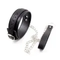 Halsband mit Schlangenmuster und Leine von Latetobed BDSM Line