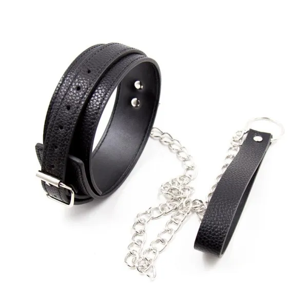 Halsband mit Schlangenmuster und Leine von Latetobed BDSM Line | Fesselliebe.de