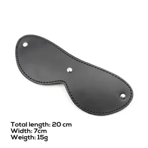 Fell-Augenbinde mit 3 Nieten von Latetobed BDSM Line