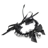 Halsband mit Schleife, Glocke und Spitze von Latetobed BDSM Line | Fesselliebe.de