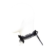 Halsband mit Schleife, Glocke und Spitze von Latetobed BDSM Line | Fesselliebe.de