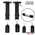 Türschwingende Nylon-Neopren-Handfesseln von Latetobed BDSM Line