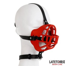 Maulkorb mit Atmungsaktivem Knebelball von Latetobed BDSM Line | Fesselliebe.de
