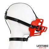 Maulkorb mit Atmungsaktivem Knebelball von Latetobed BDSM Line | Fesselliebe.de