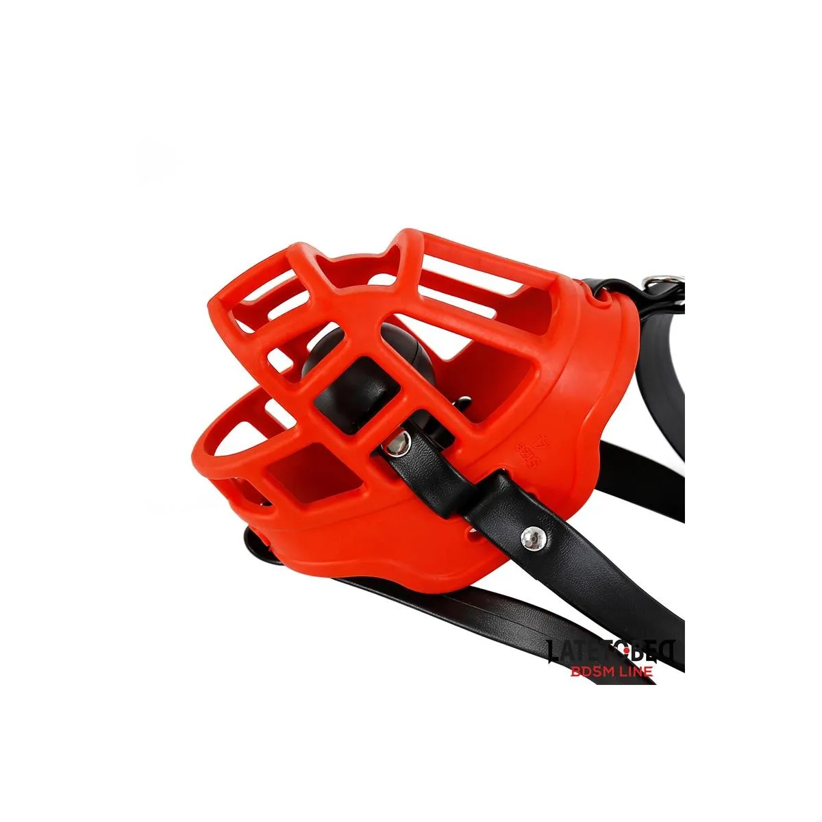 Maulkorb mit Atmungsaktivem Knebelball von Latetobed BDSM Line | Fesselliebe.de