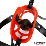 Maulkorb mit Atmungsaktivem Knebelball von Latetobed BDSM Line | Fesselliebe.de