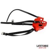 Maulkorb mit Atmungsaktivem Knebelball von Latetobed BDSM Line | Fesselliebe.de