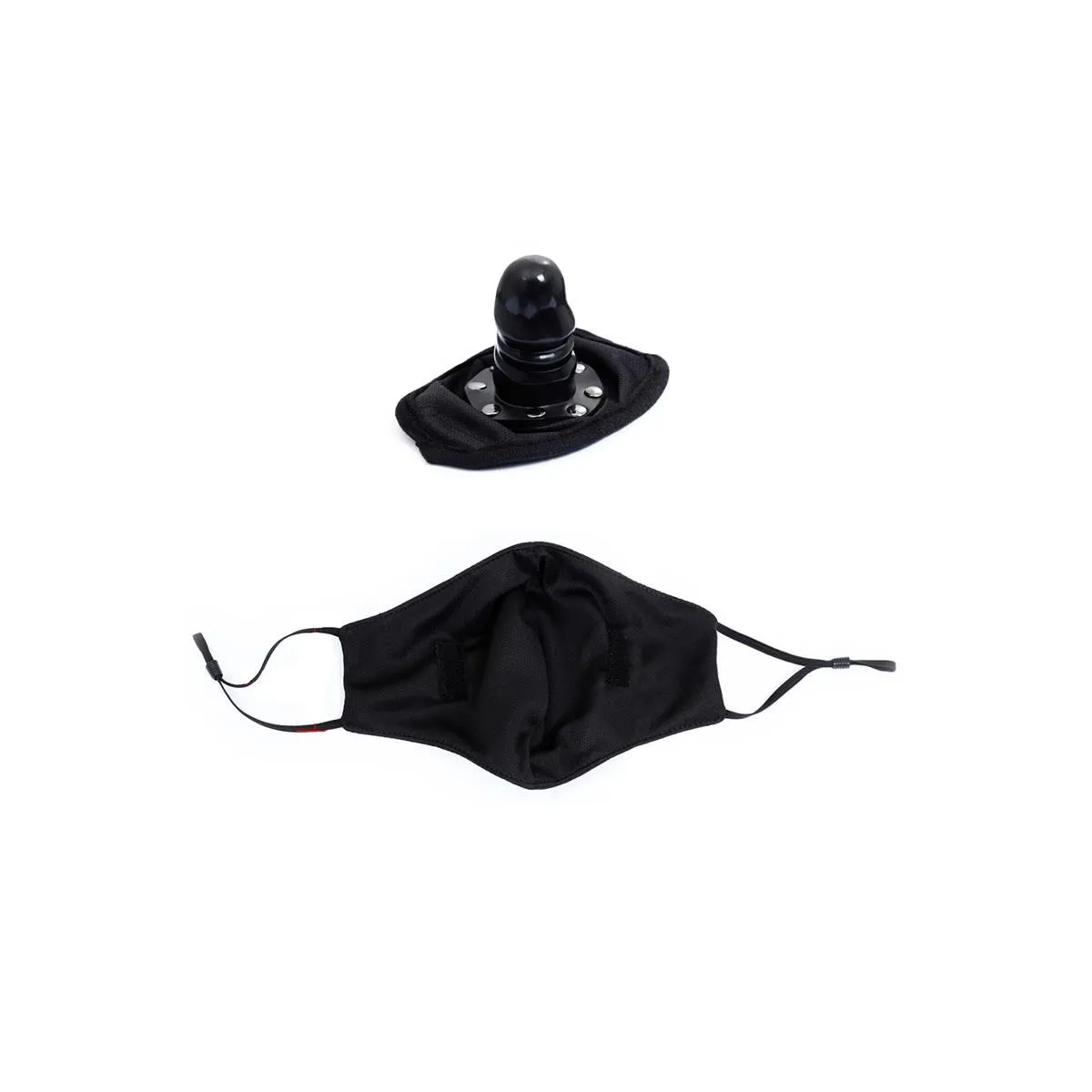 Gesichtsmaske mit Abnehmbarem Dildo von Latetobed BDSM Line | Fesselliebe.de