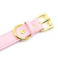 Goldenes Katzenhalsband mit Glöckchen von Latetobed BDSM Line