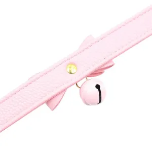 Goldenes Katzenhalsband mit Glöckchen von Latetobed BDSM Line